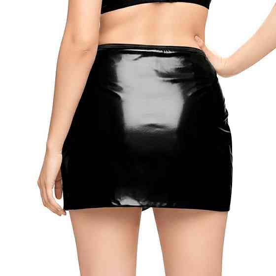 Лакована сексуальна спідниця Art of Sex — Malibu, колір чорний, L-2XL Sex Aura Київ