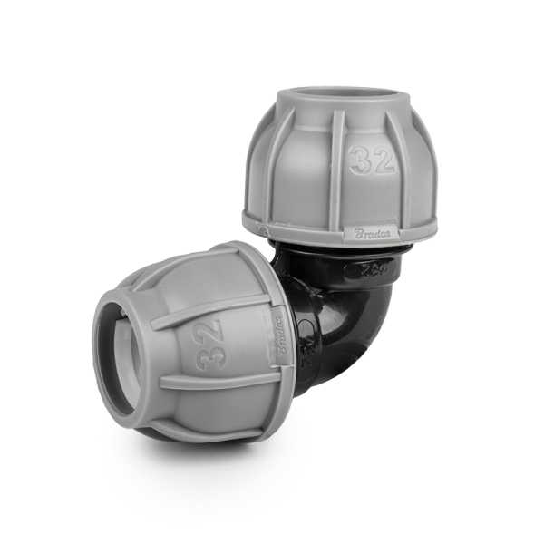 Коліно для труб PE, 32 мм, PN10, DSRA10K3232 Київ - фото 1