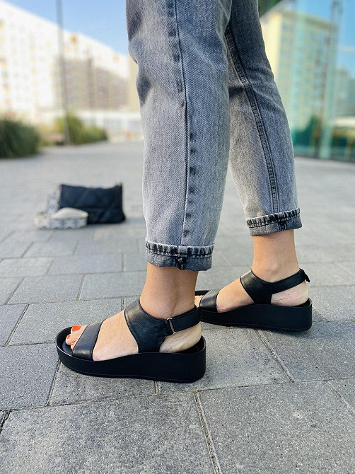 ARLEN Босоніжки жіночі ARLEN Бос-02 чорні (літо, шкіра натуральна) (3746) Коломыя - изображение 2