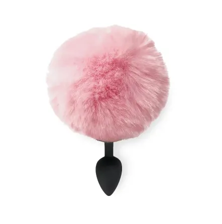 Силиконовая анальная пробка М Art of Sex - Silicone Butt plug Rabbit Tail Pink, диаметр 3,5 см Львов