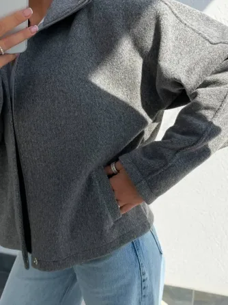 Стильный женский бомбер оверсайз из теплой мягкой ткани Одесса