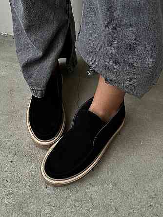 Molly Лофери жіночі MOLLY чорні натуральна замша (5359) 36 Коломия