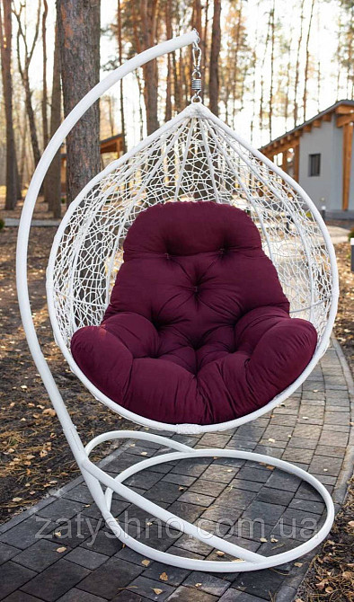 Підвісне крісло Кокон з подушкою Київ - фото 8