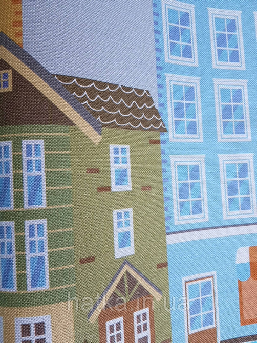 Обои виниловые на флизелине AdaWall Ada Kids метровые детские город дома здания  горизонтальная поклейка Киев - изображение 3