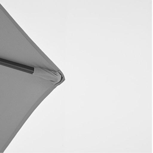 Зонт садовый пляжный прямоугольный 2х3 метра серый Киев - изображение 3