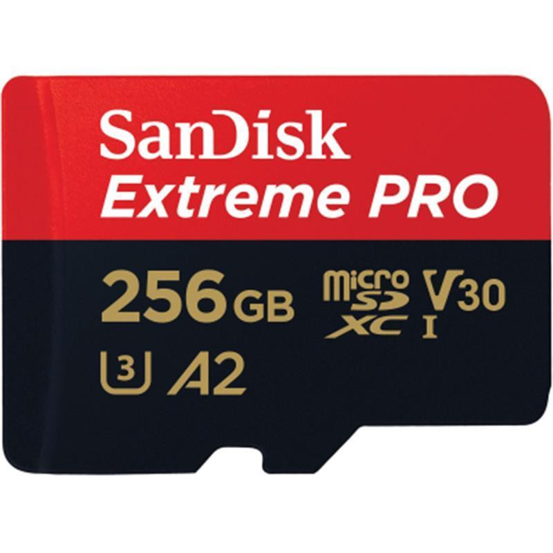 Картка пам'яті MicroSDXC 256 GB UHS-I U3 R200/W140MB/s SanDisk Extreme Pro V30 + SD-адаптер Харків - фото 3