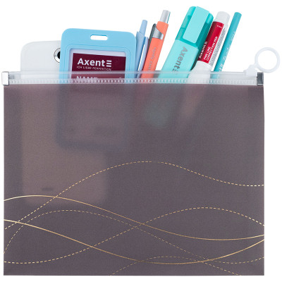 Папка на блискавці Axent zip-lock А5 Waves-4 (1498-43-A) Вінниця - фото 3