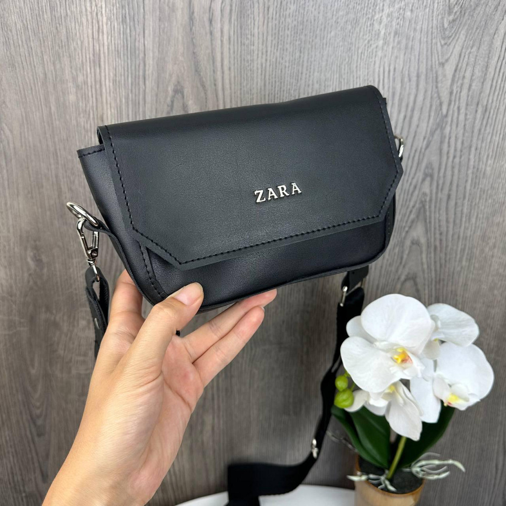 Жіноча міні сумочка клатч на плече стиль Zara чорна ( 29226 ) Харків - фото 2
