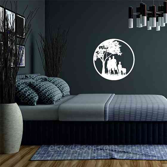 Декоративное настенное Панно «Семья», Декор на стену 70*70 см, Белый Киев