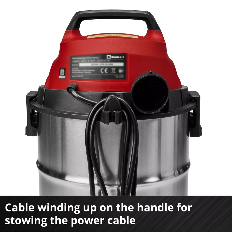 Мощный пылесос для влажной и сухой уборки Einhell TC-VC 3055 SA (2342250) Киев - изображение 9