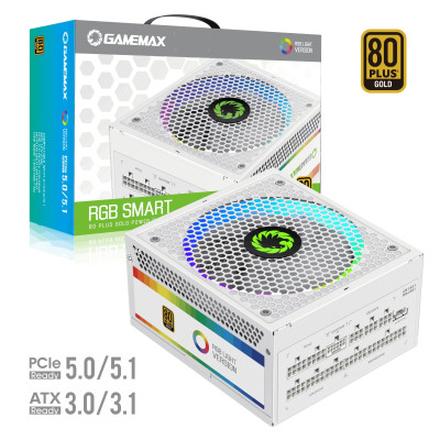 Блок питания Gamemax 1050W (RGB1050 PRO WH (ATX3.0/3.1 PCI) Винница - изображение 6