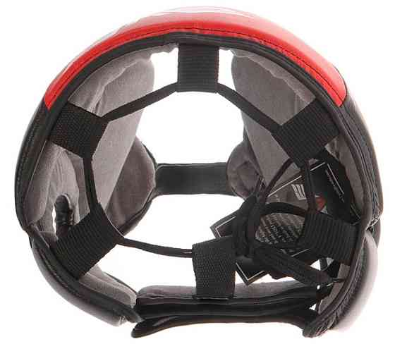 Боксерский шлем V'Noks Potente Red из натуральной кожи с защитой скул (размер XL) Киев