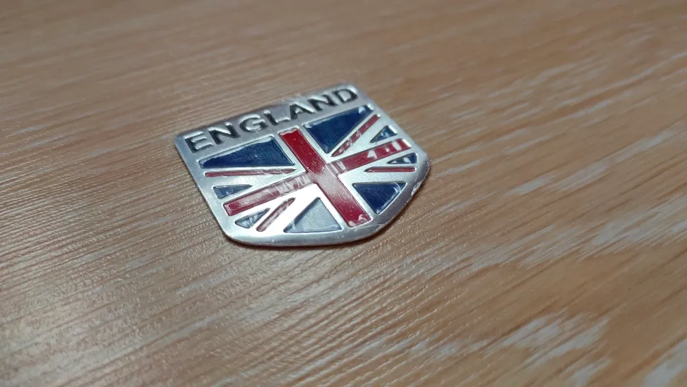 Наклейка на авто Флаг Англии алюминиевая. Київ - фото 7
