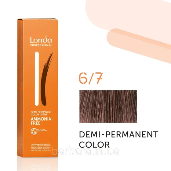 Тонуюча безаміачна фарба для волосся Londа Demi-Permanent Color 6/7 темный блонд коричневый Киев