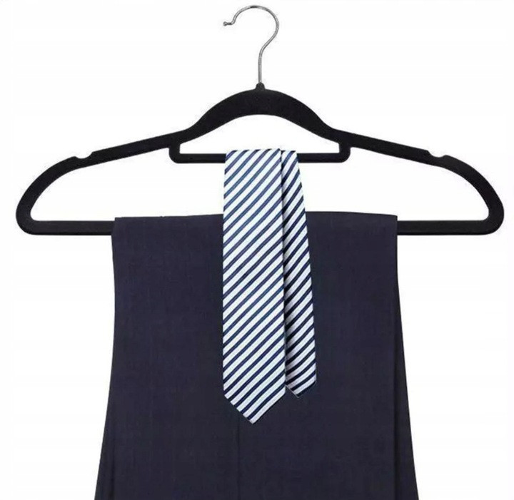 Вешалка велуровые для одежды набор из 20 шт Ruhhy (22536) Black Нововолынск - изображение 9