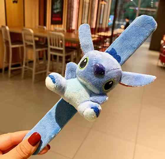 Мягкий браслет на руку Стич синий Киев