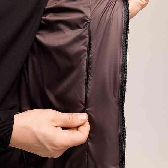 Шоколадная мужская жилетка Pobedov Puffer Киев