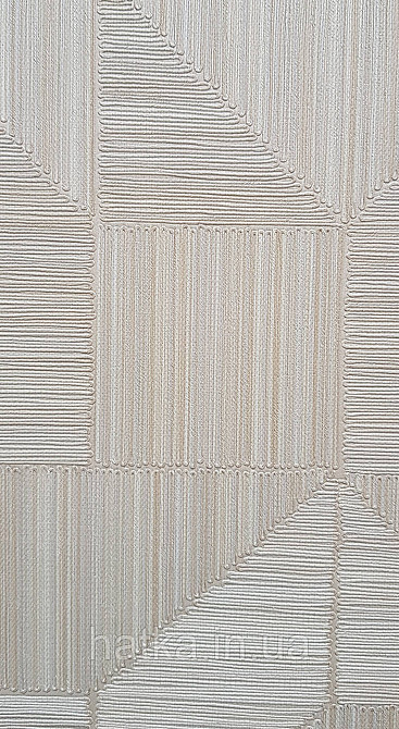 Шпалери вінілові на флізеліні AdaWall Omega1.06х10 геометрія 3д фігури смуги структурні пісочні 23209-2 Київ - фото 2