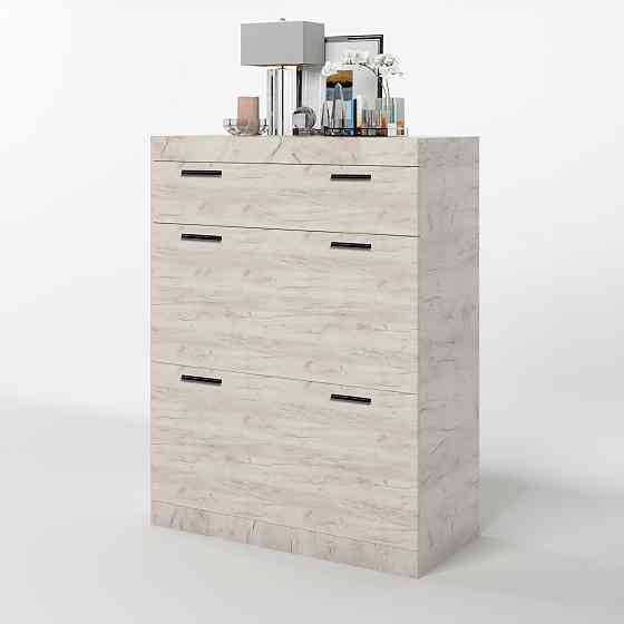 Тумба для обуви Эверест Соната ТО-800 80х38х106 дуб крафт белый (DTM-2725) Львов