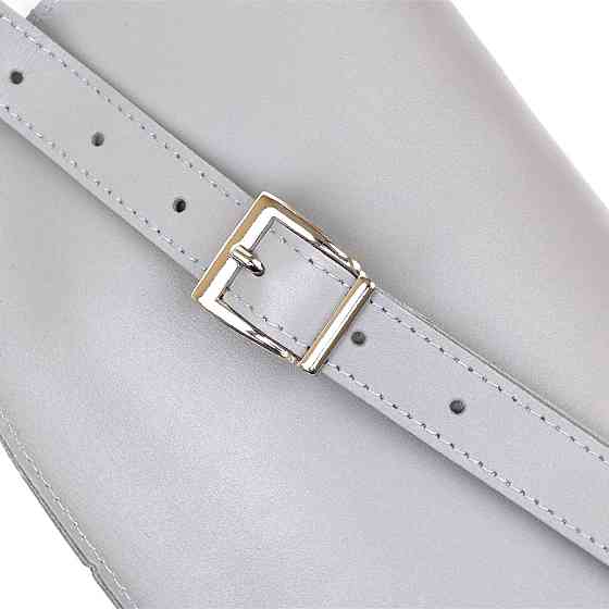 Жіноча бананка із натуральної шкіри Shvigel 16389 Сірий Київ