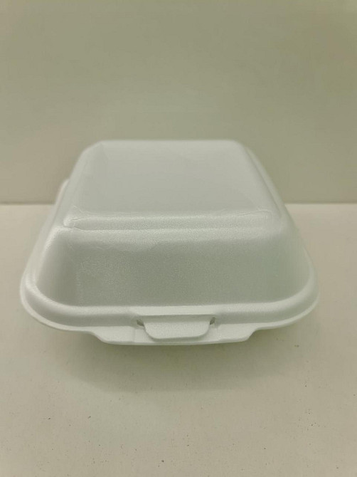 Ланчбокс зі спіненого полістиролу з кришкою (150*152*60) білий HP-6 (250 шт) Харків - фото 2