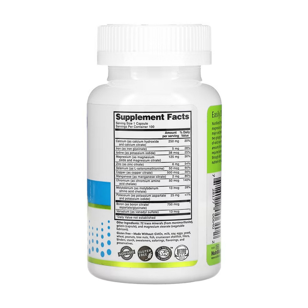Мультиминералы Nutribiotik Multi Mineral 100 капс Киев - изображение 2