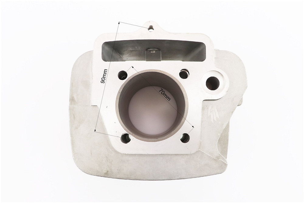 Циліндр к-кт (цпг) 125cc-52,4мм (палець 13мм, висота циліндра 78,3мм, висота поршня 37мм) Київ - фото 4