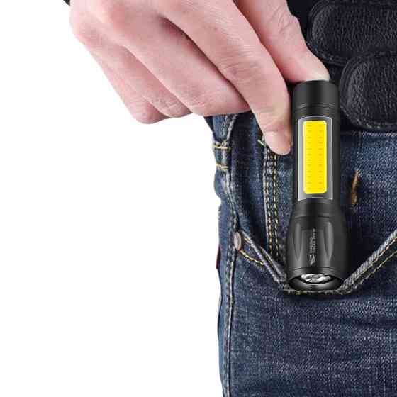 Ліхтарик міні алюмінієвий XPE Q5 + COB 600мАг Smiling Shark TT611 Київ