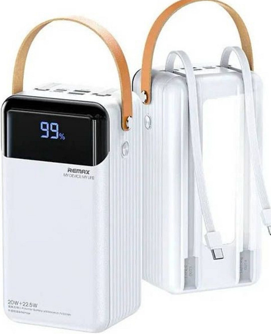 Павербанк зі швидкою зарядкою і кабелями 60000mAh REMAX RPP-565 є ОПТ Киев - изображение 8