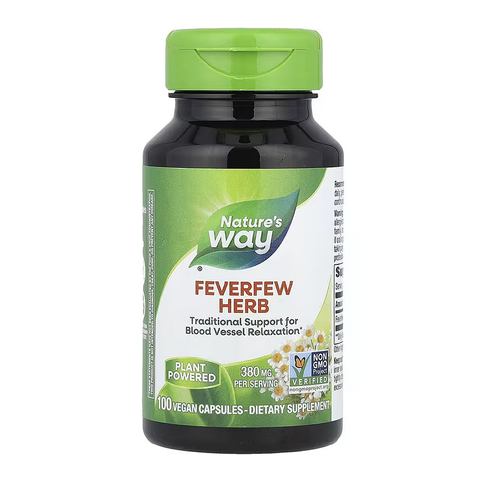 Екстракт піретруму Nature's Way Feverfew Herb 100 капсул Луцьк - фото 1