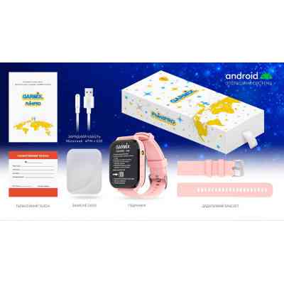 Смарт-часы GARMIX PointPRO-300 4G/GPS/WIFI/VIDEO CALL PINK (1017355) Винница