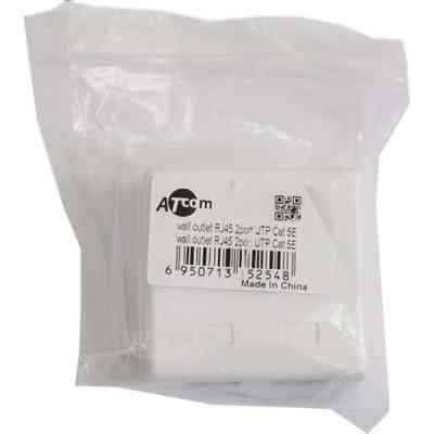 Комп&apos;ютерна розетка Atcom RJ45 x2 UTP cat.6 (60252) Вінниця