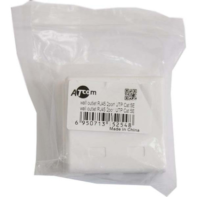 Комп&apos;ютерна розетка Atcom RJ45 x2 UTP cat.6 (60252) Вінниця - фото 2