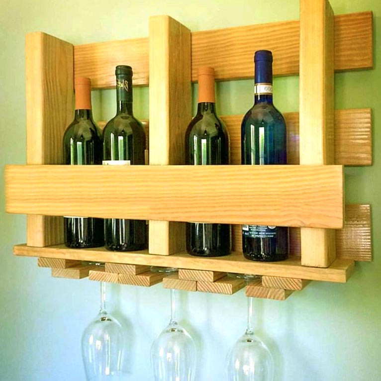 Настінна винна полиця "Фуназава" каррі Миколаїв - фото 1