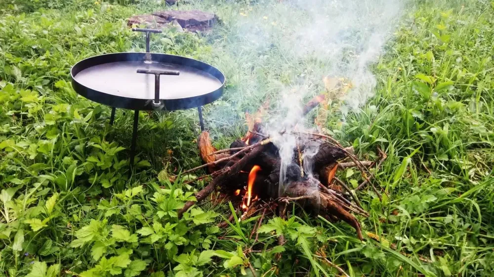 Мангал сковорода з диска, борони для пікніка смаження мангал 40 Київ - фото 2