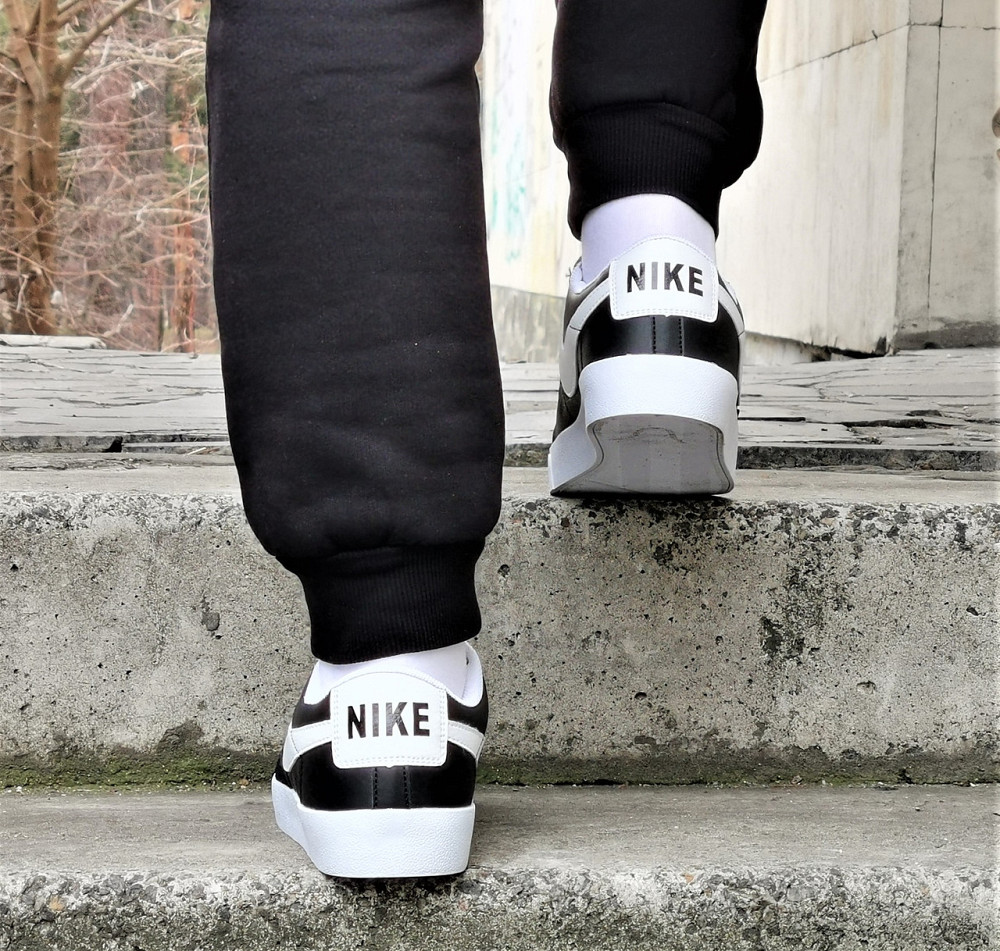 Кроссовки Nike Blazer Черные Мужские Белые Форсы Кожаные Найк (размеры: 41,42,43,44,45,46) Днепр - изображение 7