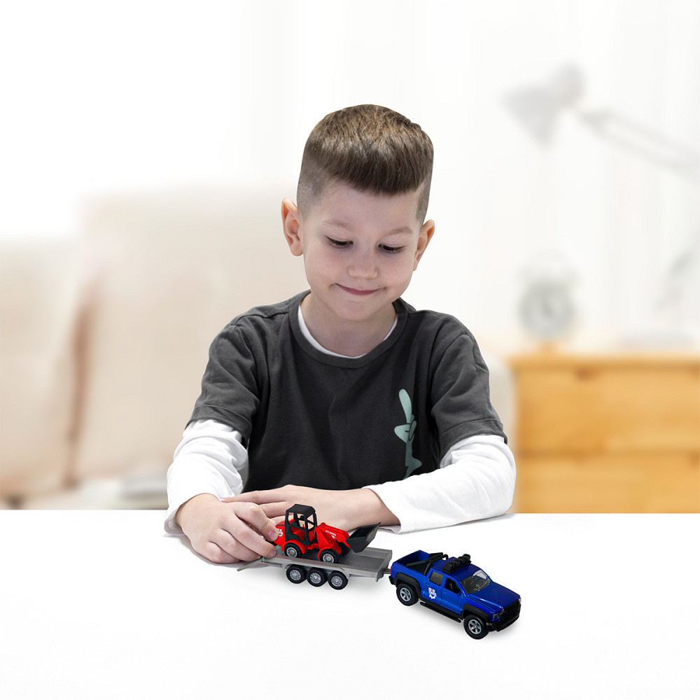 Ігровий набір - Позашляховик з причіпом і навантажувачем (світло, звук) Днепр - изображение 2