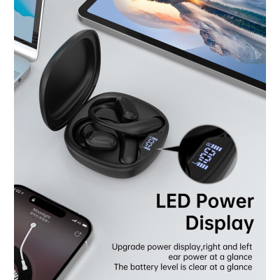 Навушники Choetech Open-ear з LED дисплеєм Black (BH-T25-BK) Вінниця - фото 6