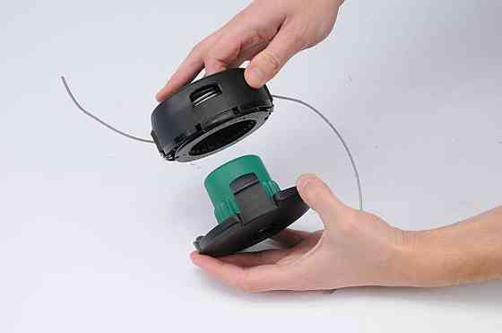 Головка для кріплення жилки до газонокосарок FLO: Ø=2,4- 2,7 мм, 5 адаптерів, Ø=123 мм, h=70 мм [10] Одеса