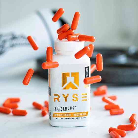 Мультивитамины Ryse Supps Vitafocus, Multivitamin + Nootropic, 60 Gelatin Capsules Луцк