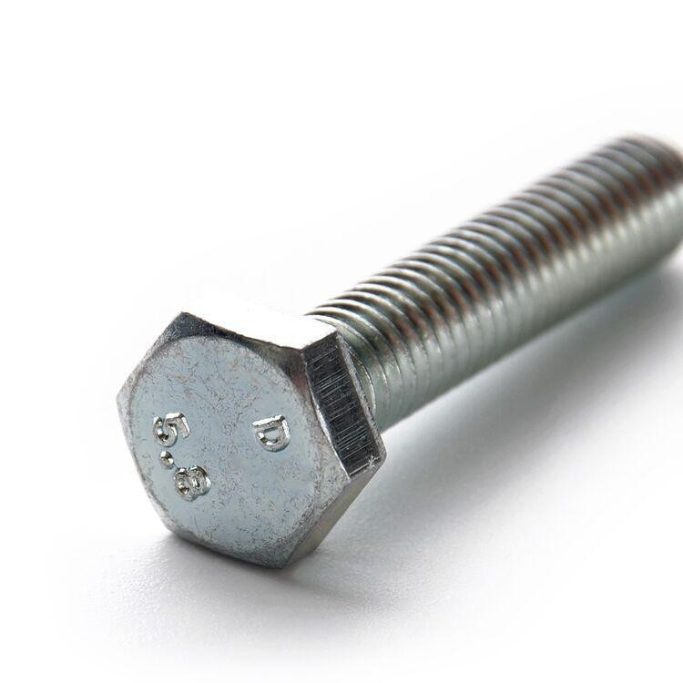 Болт з шестигранною головкою М12*60 DIN 933 кл.пр. 5,8 цинк Харків - фото 1