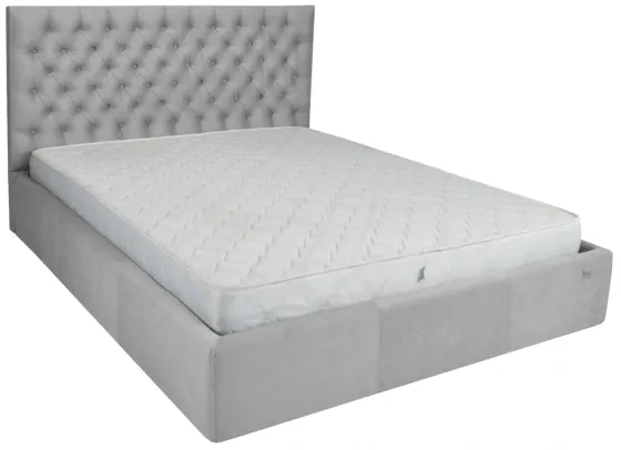 Кровать Двуспальная Cambridge Comfort 180 х 200 см Fibril 07 С подъемным механизмом и нишей для белья Серый Днепр