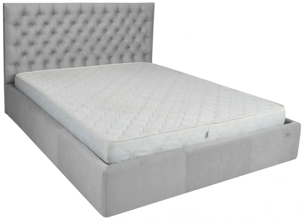 Кровать Двуспальная Cambridge Comfort 180 х 200 см Fibril 07 С подъемным механизмом и нишей для белья Серый Днепр - изображение 2