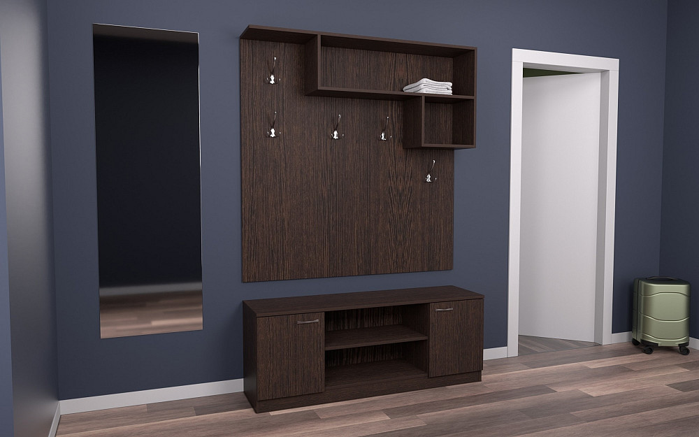 Прихожая ГКШ-10, Венге Магия, 1300/350/1900 Львов - изображение 2