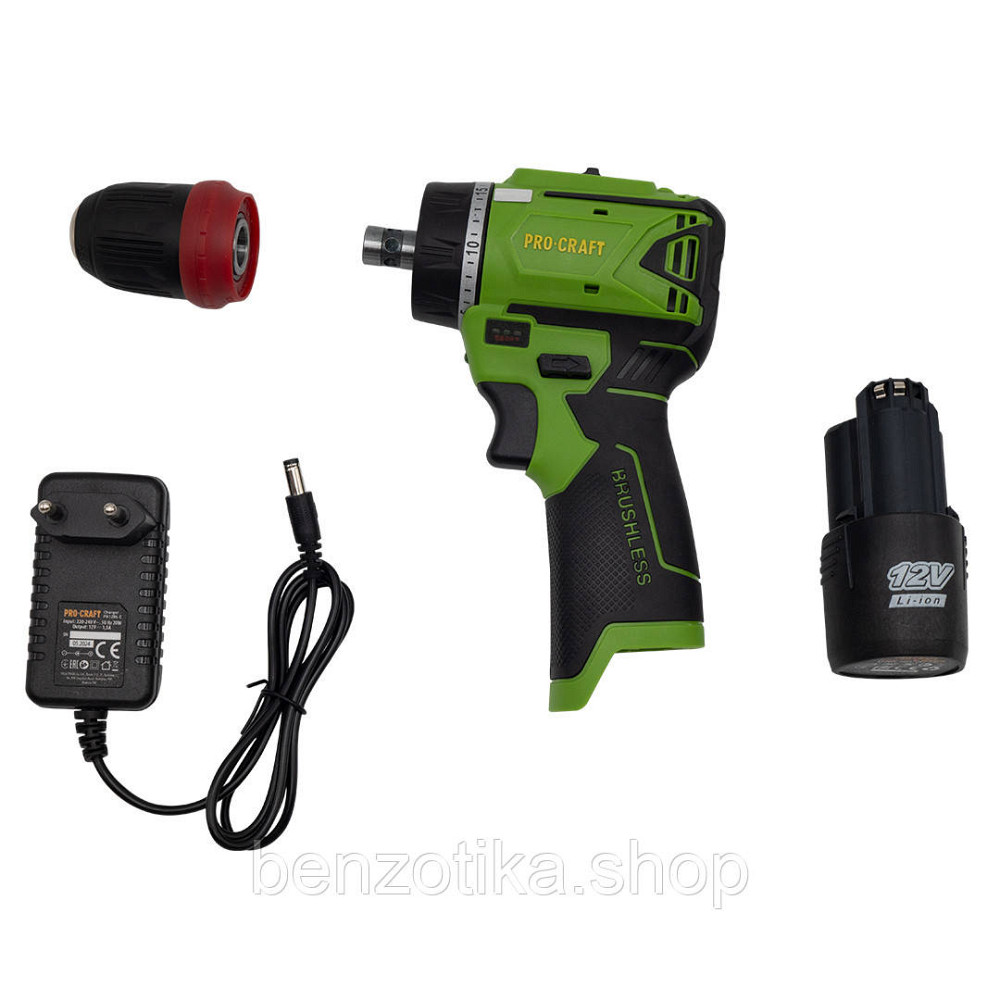 Шуруповерт Procraft PA12BL DFR (з 1 акб і зп) Киев - изображение 7