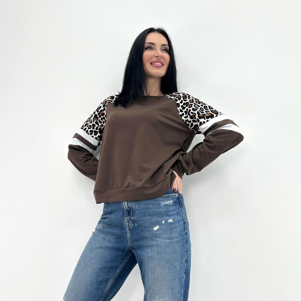 Женский свитшот со вставками 