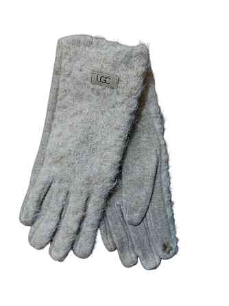 Перчатки сенсорные женские теплые one size кофейный Киев