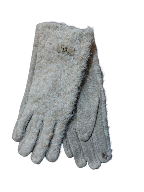 Перчатки сенсорные женские теплые one size кофейный Киев - изображение 1