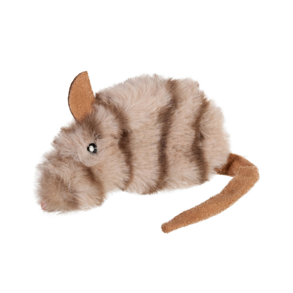Игрушка для кошек Мышка с кошачьей мятой GiGwi Refillable Catnip, искусственный мех, кошачья мята, 10 см Киев - изображение 1