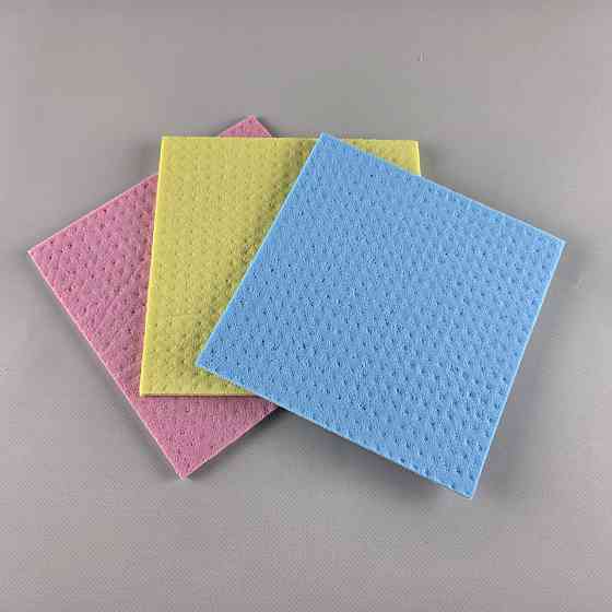 Впитывающая салфетка (тряпка) из губчатой целлюлозы (3шт)  Супер Торба (1 пачка) Харків